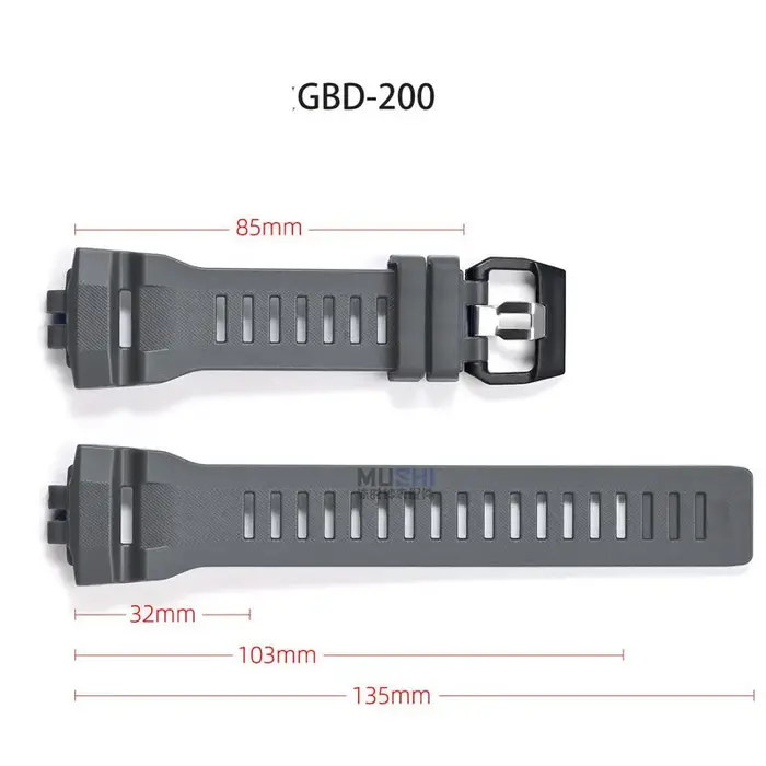 Bracelet de montre GBD 200 pour G-SHOCK Casio GBD-200-1A GBD-200RD-4