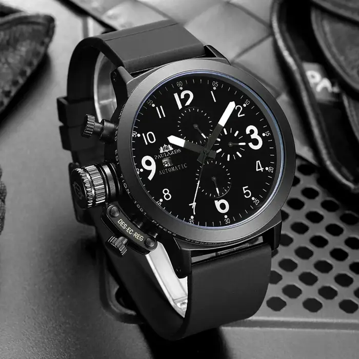 Montre automatique mécanique à remontage automatique pour homme