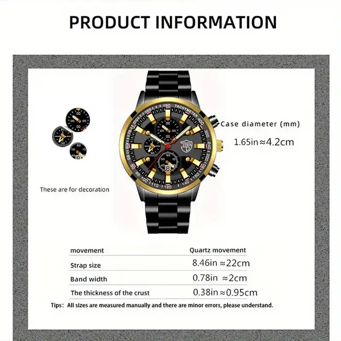 Montre à Quartz numérique pour hommes