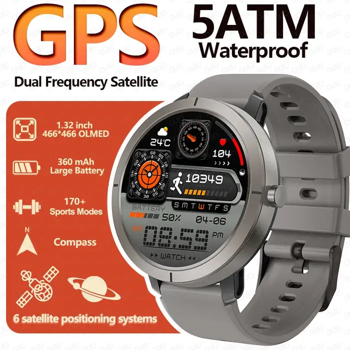 Montre connectée GPS 2026 AMOLED 1