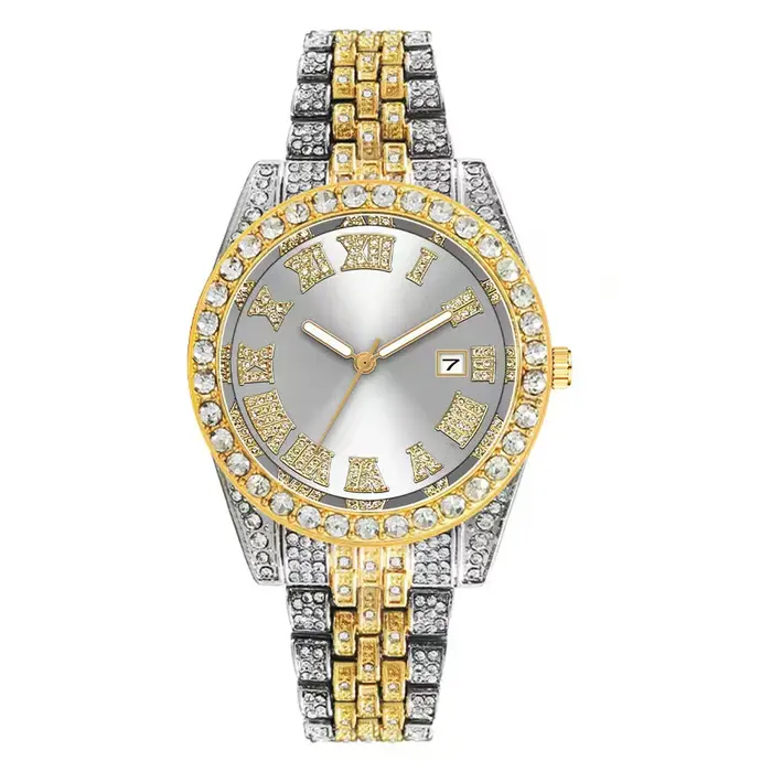 Nouvelle Montre de Luxe Diamantée pour Hommes et Femmes