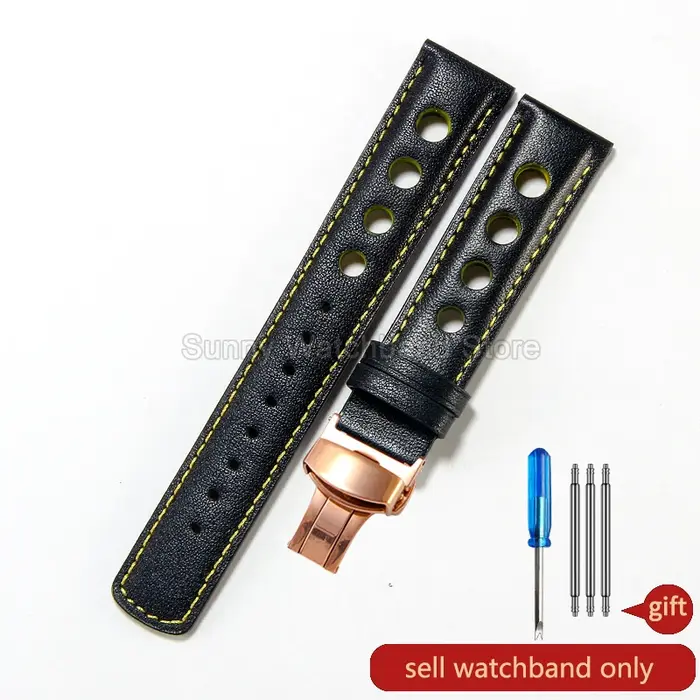 Pour Tissot 1853 bracelet de montre en cuir véritable PRS516 hommes T91 T044