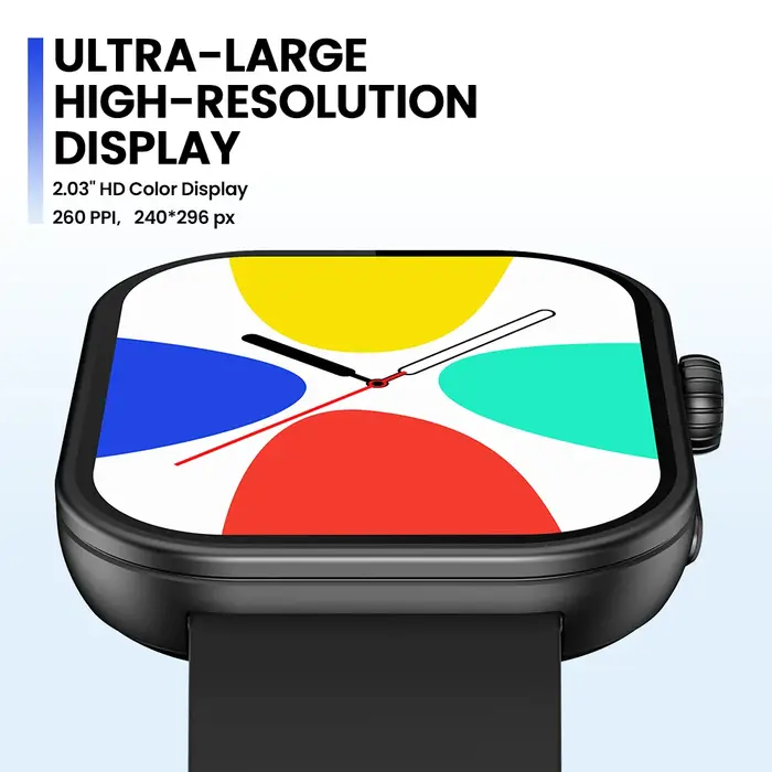 Nouveau Zeblaze Btalk Plus appel vocal Smartwatch 2.03 ''HD couleur affichage santé et Fitness suivi montre intelligente pour hommes femmes