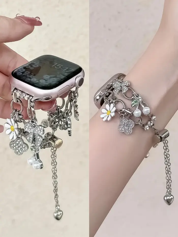 Bracelet élégant en acier inoxydable réglable pour Apple Watch Series 11/8/7/6/10/9 40mm 41mm 38mm 42mm 44mm 45mm 46mm