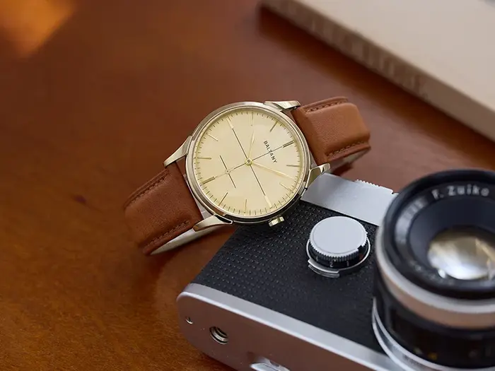 Baltany – montre automatique pour hommes, montre-bracelet mécanique à remontage manuel, 38.5mm, miroir saphir, étanche, petit cadran secondaire