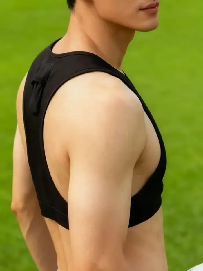 Gilet d'entraînement de football à séchage rapide avec poche pour capteur GPS (sans GPS