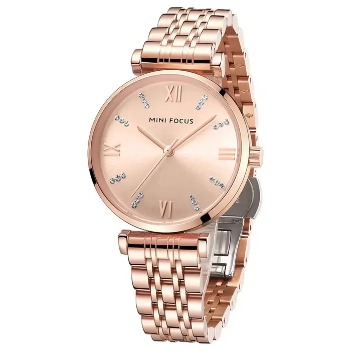 MINI FOCUS-Montre de Luxe à Cadran Diamants pour Femme