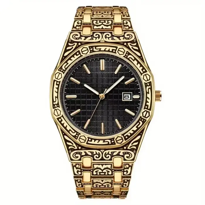 Montre d'affaires élégante vintage pour hommes, montre à la mode