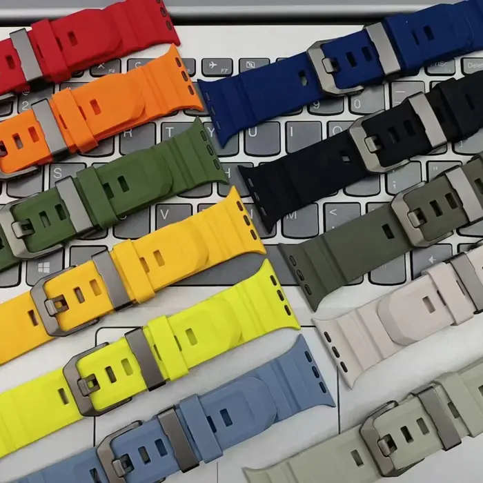 Bracelet en silicone Trail pour Apple Watch Ultra 3 2 49 mm, bracelet sport 46 mm 45 mm 44 mm pour iWatch Series 11 10 Ultra 9 8 7 6 SE3