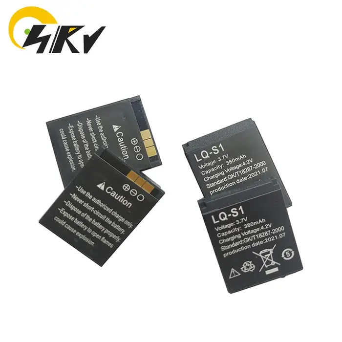 S1 3.7V 380mAh Rechargeable Eddie ion Batterie Pour Montre Intelligente AB-S1 DJ-09 DZ09 GJD HKS-S1 FYM-M9 SCX-M9 LQl's