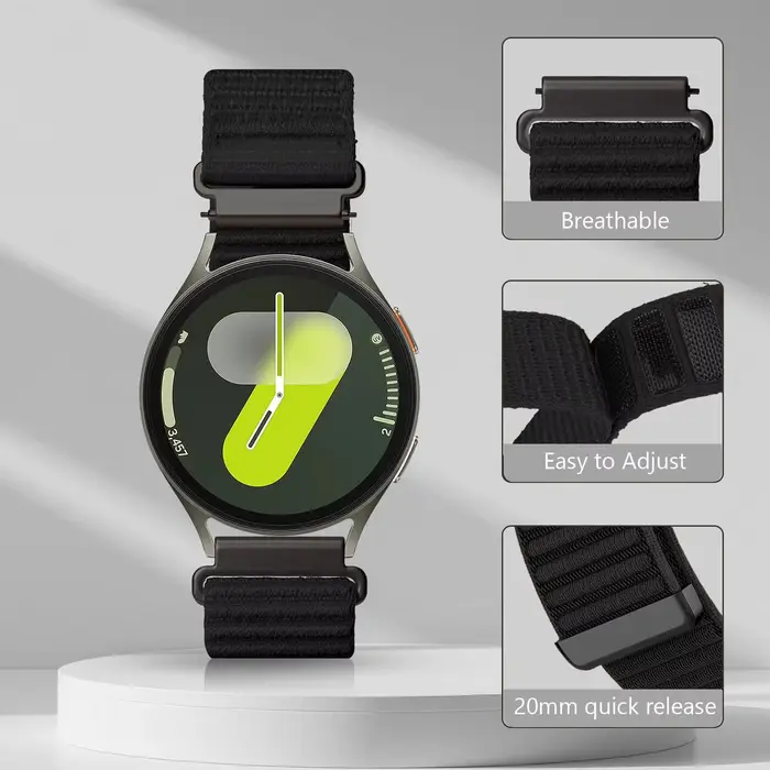 Bracelet de sport pour Samsung Galaxy Watch 7 FE 6 5 4 44mm 40mm/Classic 43mm 47mm/5 Pro