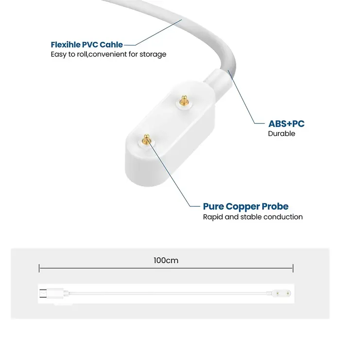 Chargeur USB-C pour Huawei Watch Fit 3/Fit2/Fit Mini câble de chargement Type C pour Honor Band 9 7 6/Honor