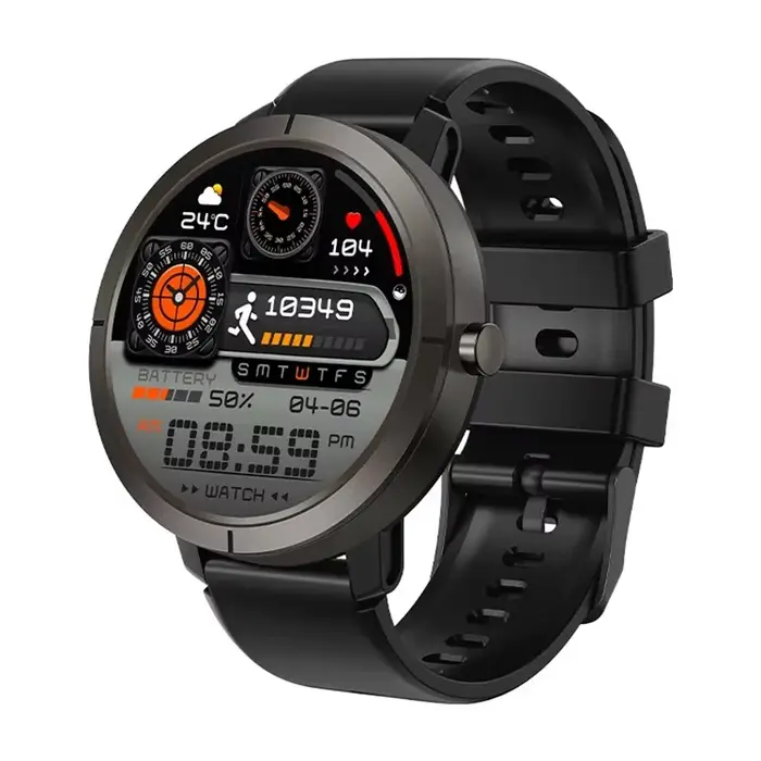 DM76 montre intelligente 1.32 pouces AMOLED GPS prend en charge GLONASS BDS Galileo NAVIC QZSS barom