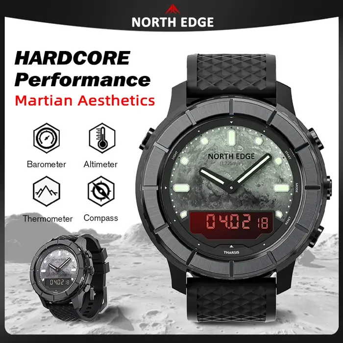 Montre numérique pour homme NORTH EDGE THARSIS