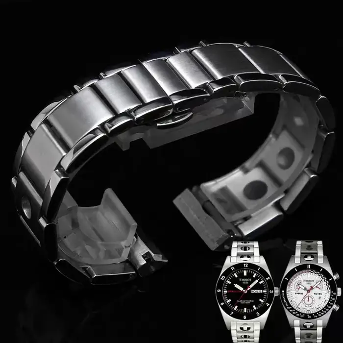 Bracelet de montre en acier inoxydable massif