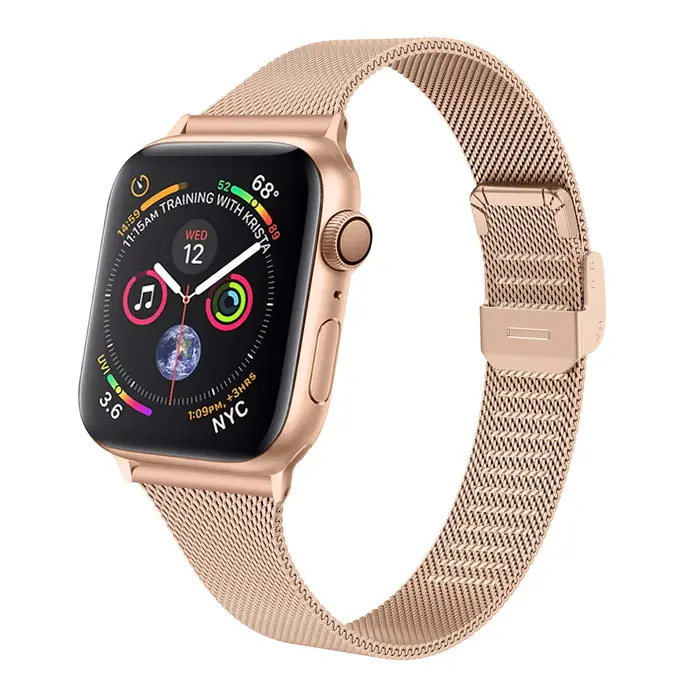 Bracelet boucle milanaise pour Apple Watch série 7 6 SE 5