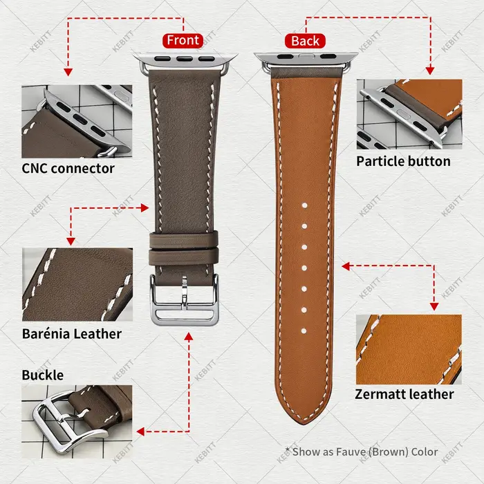 Kebitt petit poignet grande taille bande selon le choix S L pour Apple Watch 11 10 Bracelet Iwatch 46 42 41 45 49mm