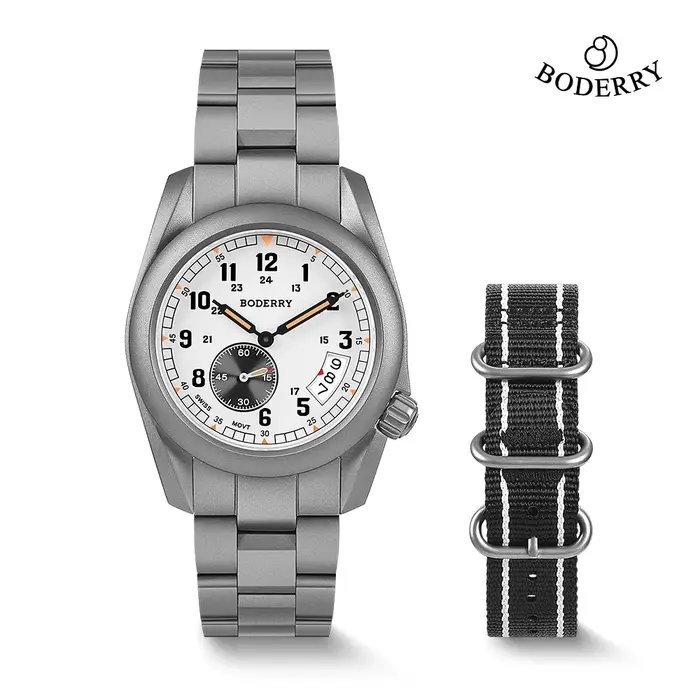 Boderry VOYAGER 38 Field Watch Mouvement à quartz