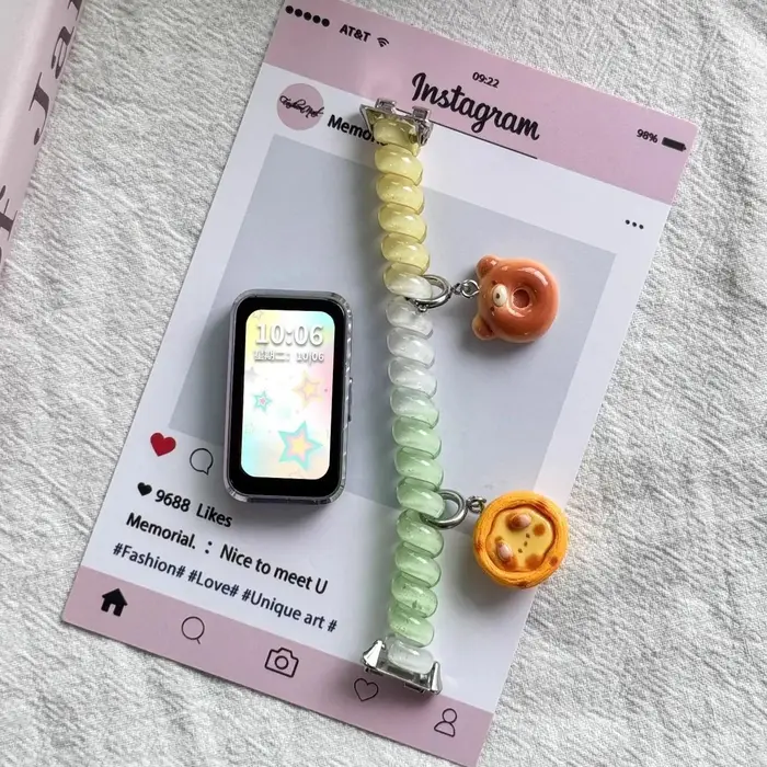 Bracelet Scrunchie pour HUAWEI Band 8/9/10/11/11 Pro