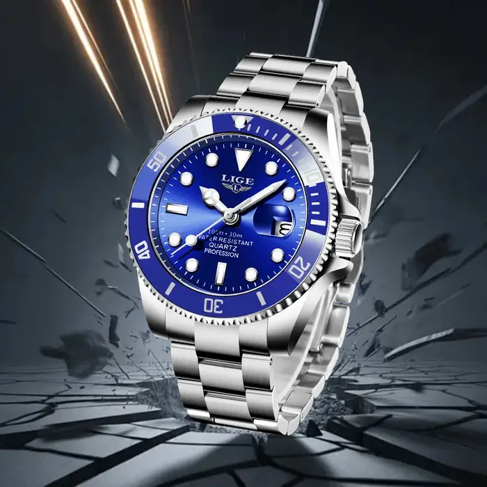 Montre homme LIGE, marque haut de gamme