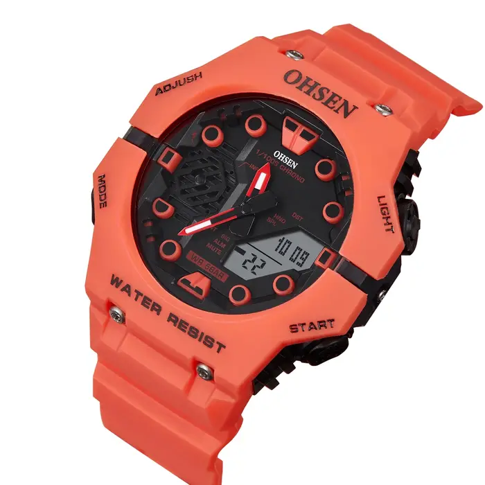 DulMan-Montres numériques étanches pour hommes, montre-bracelet militaire électronique, horloges à q