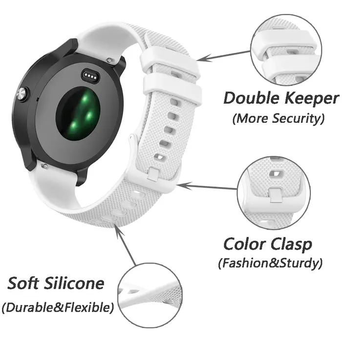 Pour Garmin Vivomove Sport/Style/Luxe/Tendance Bracelet montre intelligente remplacement