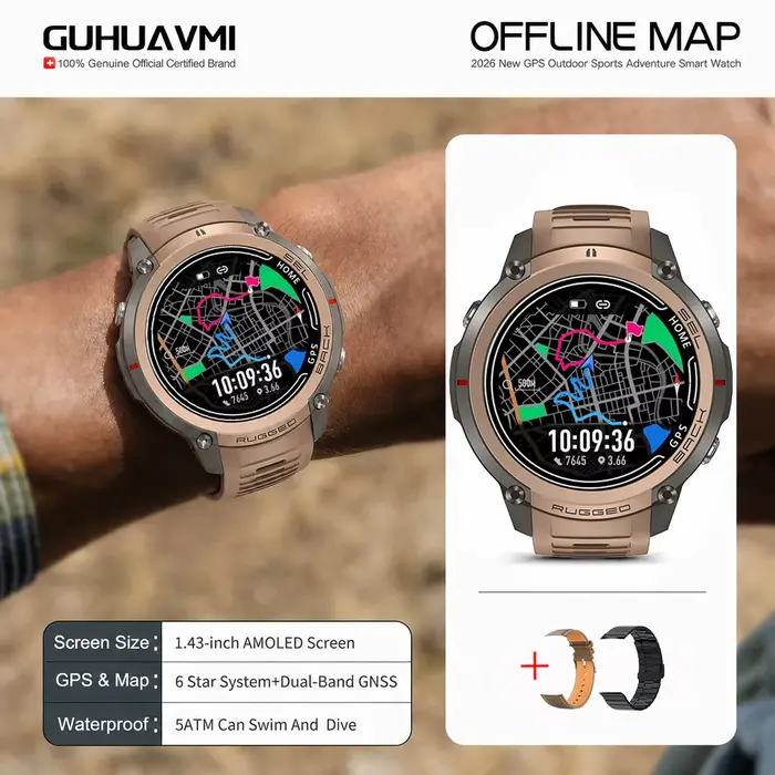 Montre connectée GPS intégrée