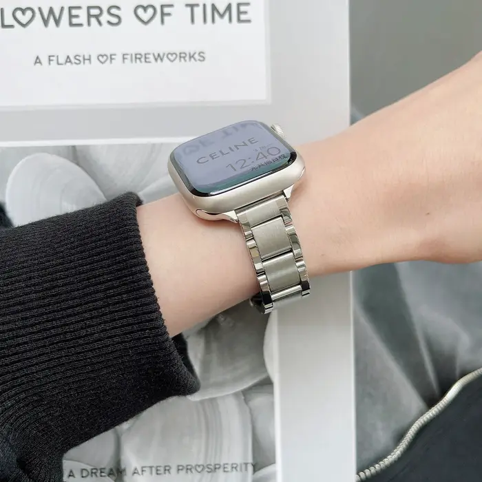 Bracelet de montre en acier pour Apple Watch
