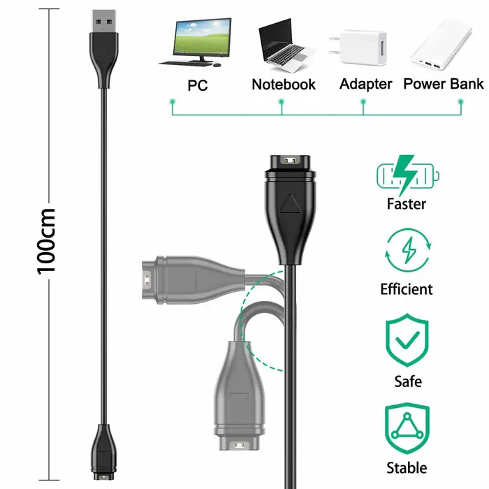 Chargeur de montre USB 100cm