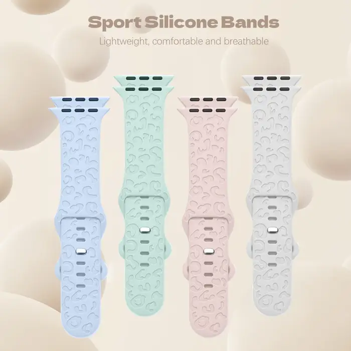 Bracelet léopard gravé pour Apple Watch