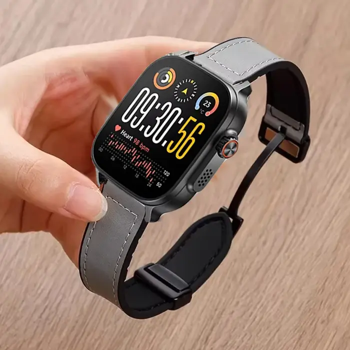 Bracelet magnétique en cuir et Silicone de 22mm, pour Realme Watch S5, pour Realme Watch5/S2/Realme 