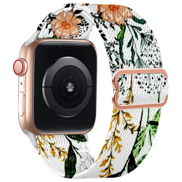 Bande extensible compatible avec Apple Watch 38mm 40mm 41mm 42mm 44mm 45mm 49mm pour femmes