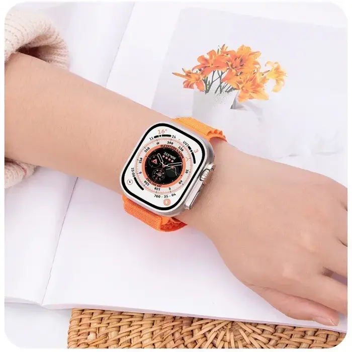Bracelet de montre en nylon Alpine Loop avec crochet en G pour Apple Watch Series 11 10 9 8 7 6 5 SE Ultra, compatible avec les tailles 49-38 mm, respirant, pour hommes et femmes.