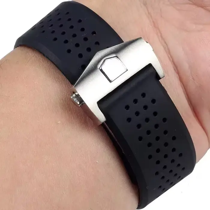 Bracelet de montre en silicone souple pour homme