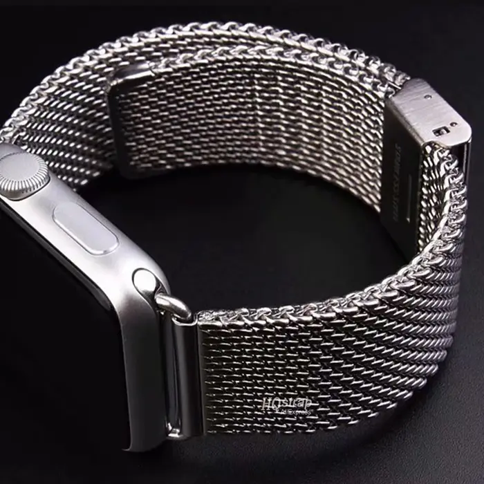 Bracelet milanais 1.0mm pour Apple Watch 49mm 45mm 44mm 41mm 40mm 38mm 42mm