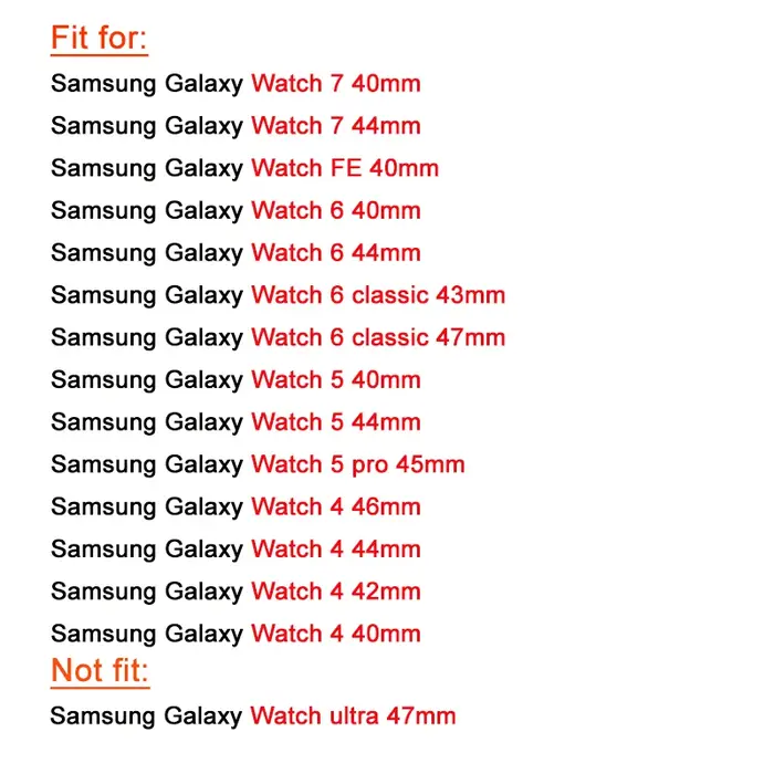 Bracelet pour Samsung Galaxy Watch