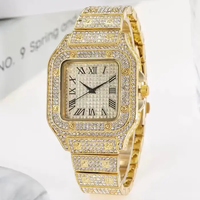 Montres de luxe en diamant pour hommes et femmes