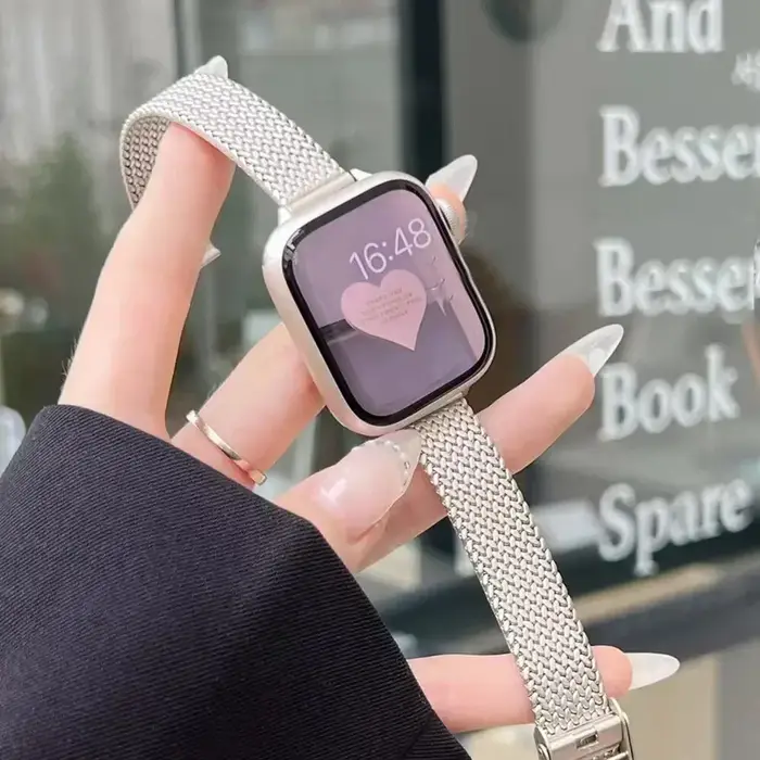 Bracelet mince en métal pour Apple Watch