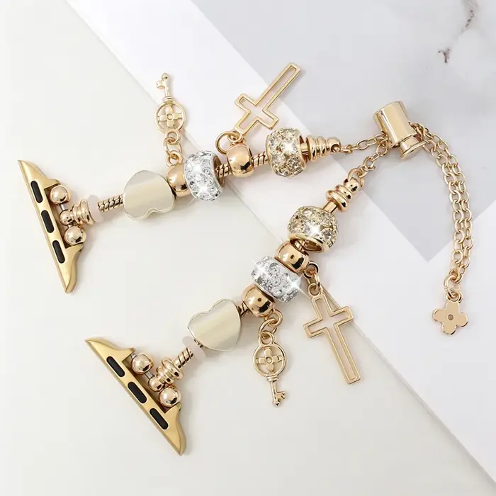 Bracelet perlé imprimé léopard pour Apple Watch (40mm