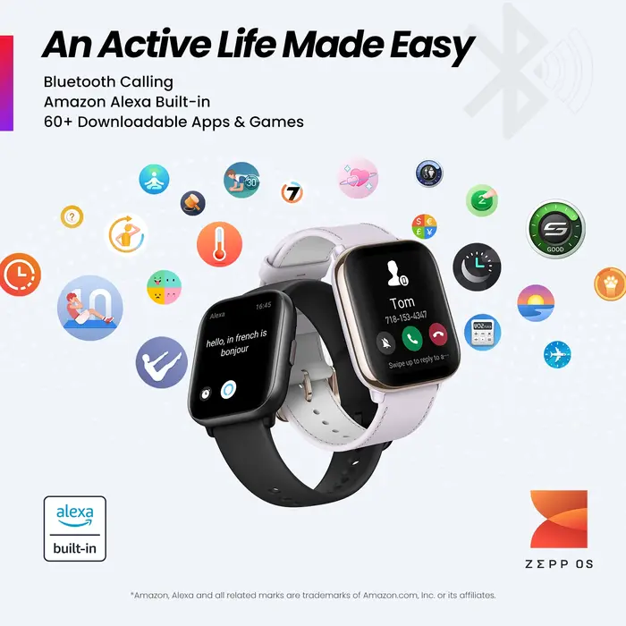 Amazfit-Montre connectée active pour téléphones Android et iOS