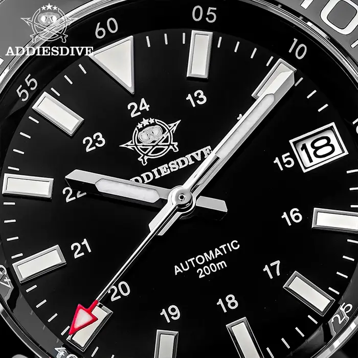 ADDIESDIVE montres mécaniques automatiques 8215 mouvement AD2504 20Bar étanche BGW9 montre en verre saphir Super lumineux pour hommes