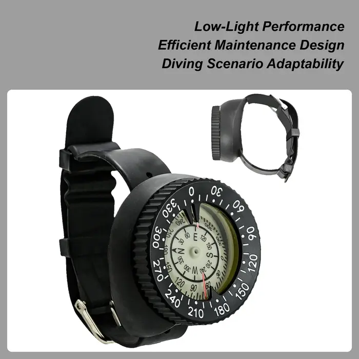 Boussole montre style sous-marine 50m