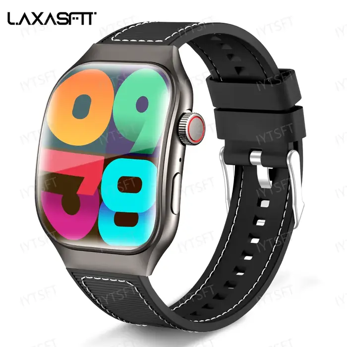LAXASFIT nouveau écran incurvé montre intelligente pour femme 2.01 ''AMOLED HD