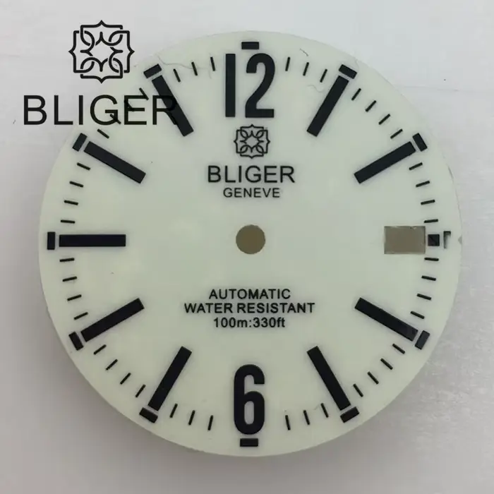 BLIGER – cadran de montre Super lumineux de 29mm, s'adapte au mouvement NH35 NH36 ETA2836 2824 Miyot