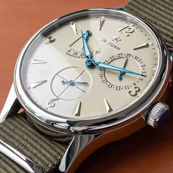 Calenda Seagull1963 Ensemble de montres pour homme 40 mm ST1780 Mouvement mécanique automatique Verre saphir Style rétro Résistant à l'eau