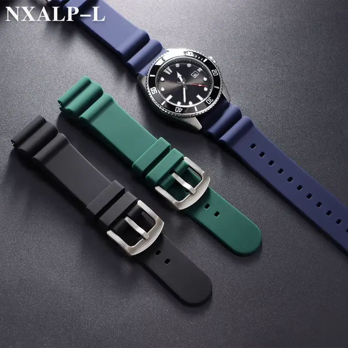Bracelet de montre en Silicone pour hommes