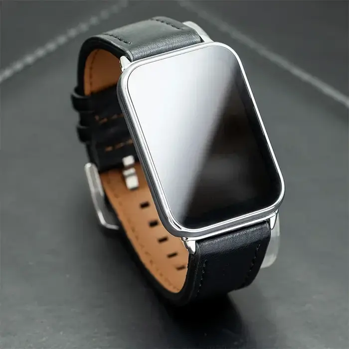 Bracelet de remplacement en cuir avec interface métallique pour montre connectée Xiaomi Redmi Watch 6 5 4