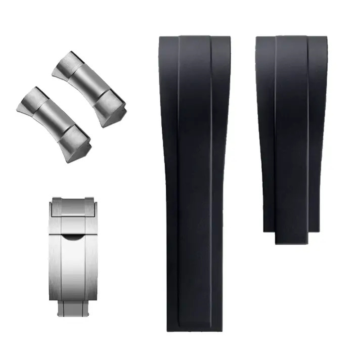 Bracelet en caoutchouc souple 20 mm 22 mm pour Tudor Black Bay Panda/Pro/Black Shield