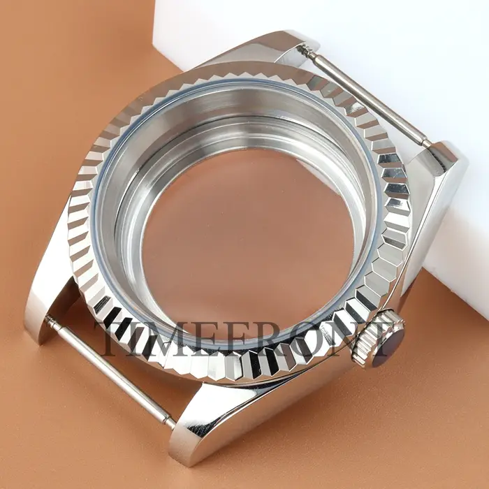 Boîtier de montre en verre saphir, boîtier en or 36mm 39mm, adapté au mouvement Seiko NH35 NH36, boî