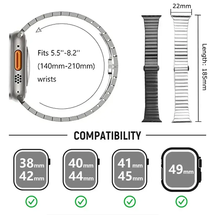 Bracelet à maillons pour Apple Watch